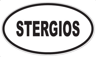 STERGIOS - Oval Sticker