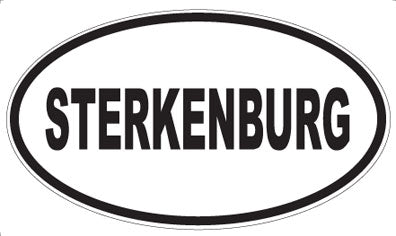 STERKENBURG - Oval Sticker