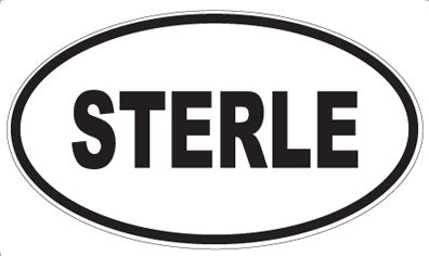 STERLE - Oval Sticker