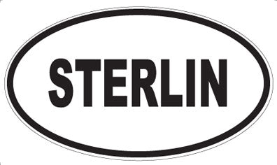 STERLIN - Oval Sticker