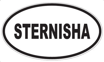 STERNISHA - Oval Sticker