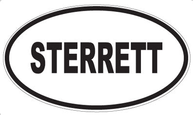 STERRETT - Oval Sticker