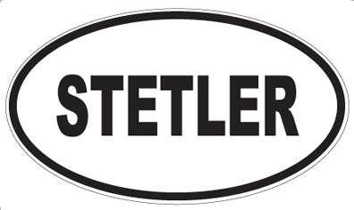 STETLER - Oval Sticker