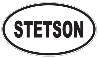 STETSON - Oval Sticker