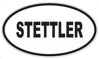 STETTLER - Oval Sticker