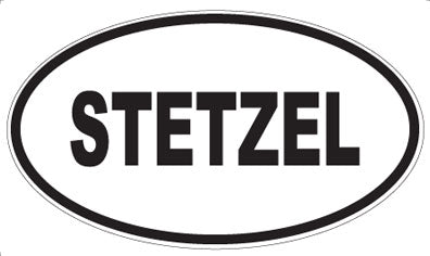 STETZEL - Oval Magnet