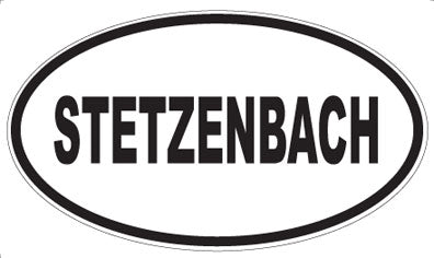 STETZENBACH - Oval Sticker