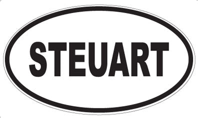 STEUART - Oval Magnet