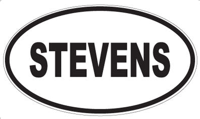 STEVENS - Oval Sticker