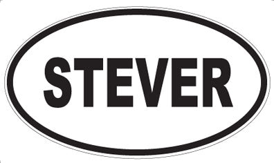 STEVER - Oval Sticker