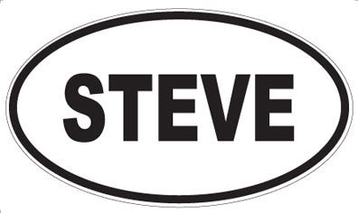 STEVE - Oval Magnet