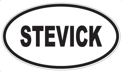 STEVICK - Oval Sticker