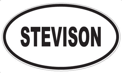 STEVISON - Oval Sticker