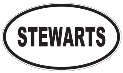 STEWARTS - Oval Sticker