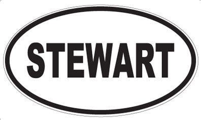 STEWART - Oval Magnet