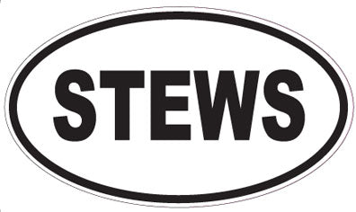 STEWS - Oval Sticker