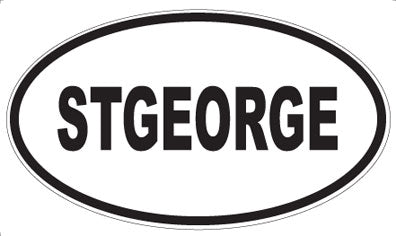 STGEORGE - Oval Magnet