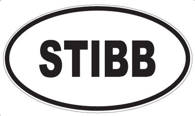 STIBB - Oval Sticker