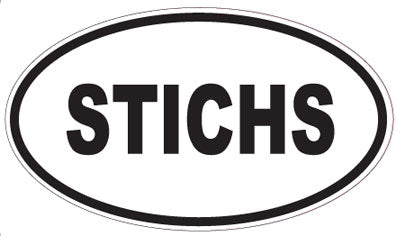 STICHS - Oval Sticker
