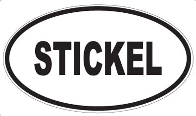 STICKEL - Oval Magnet