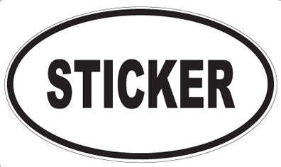 STICKER - Oval Magnet