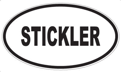 STICKLER - Oval Sticker