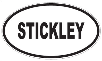 STICKLEY - Oval Sticker