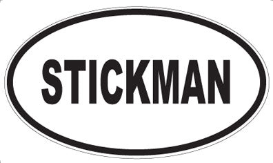 STICKMAN - Oval Sticker