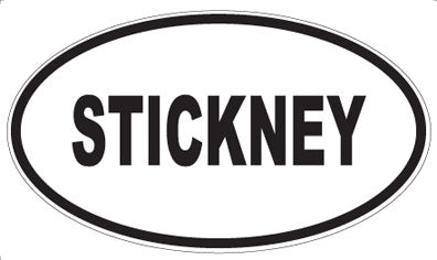 STICKNEY - Oval Magnet