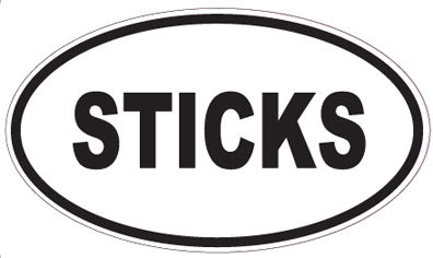 STICKS - Oval Sticker