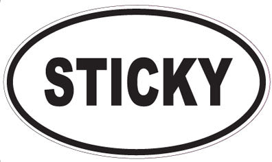 STICKY - Oval Sticker