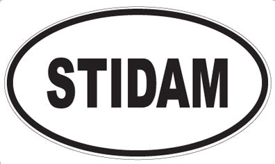 STIDAM - Oval Sticker