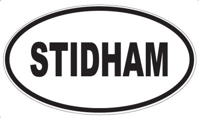 STIDHAM - Oval Sticker