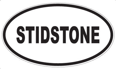 STIDSTONE - Oval Sticker