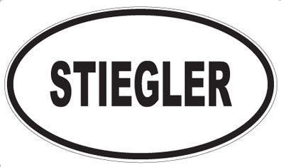 STIEGLER - Oval Sticker