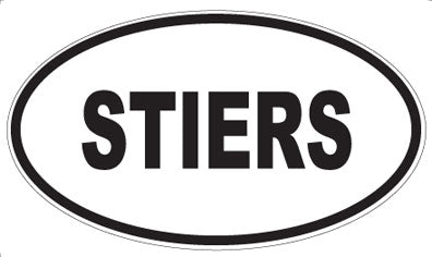STIERS - Oval Sticker