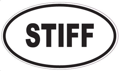 STIFF - Oval Sticker