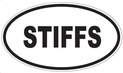 STIFFS - Oval Sticker