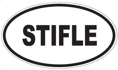 STIFLE - Oval Sticker