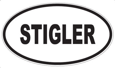 STIGLER - Oval Sticker