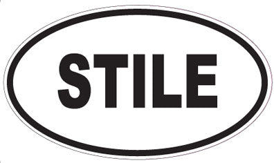 STILE - Oval Sticker
