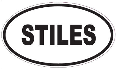 STILES - Oval Sticker