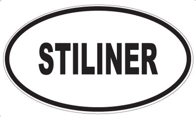 STILINER - Oval Sticker