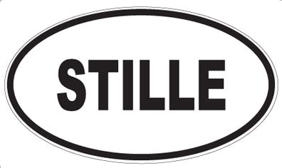 STILLE - Oval Sticker