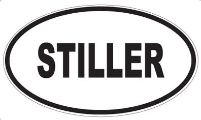 STILLER - Oval Sticker