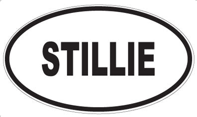 STILLIE - Oval Magnet