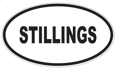 STILLINGS - Oval Magnet