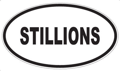 STILLIONS - Oval Sticker