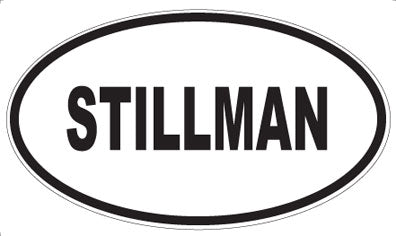 STILLMAN - Oval Magnet