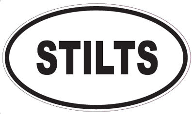 STILTS - Oval Sticker